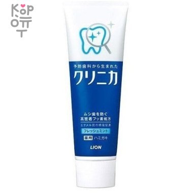 LION Clinica Fresh Mint Зубная паста комплексного действия cо вкусом свежей мяты 130гр. &mdash; Корейские товары для всей семьи(КорОпт)