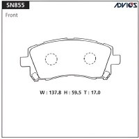 PF-7390 AN463 SN855 ADVICS - Тормозные колодки