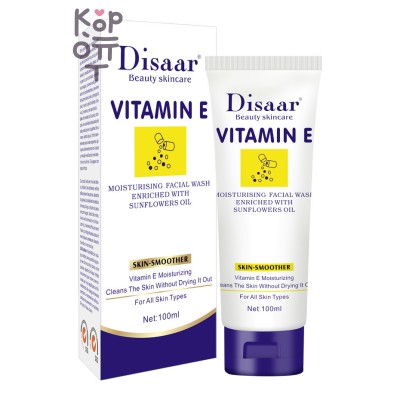 Disaar Vitamin E Moisturising Face Wash - Пенка для умывания с витамином Е, увлажняющая, 100 мл