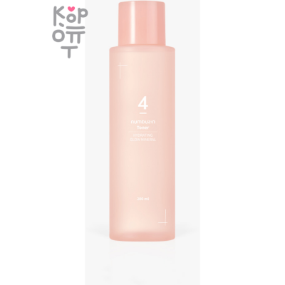 Numbuzin No.4 Hydration Glow Mineral Toner - Увлажняющий тонер с термальной водой 200мл.