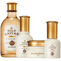 Skinfood Gold Caviar Ex Toner - Тонер с экстрактом Икры и частицами Золота 145мл.