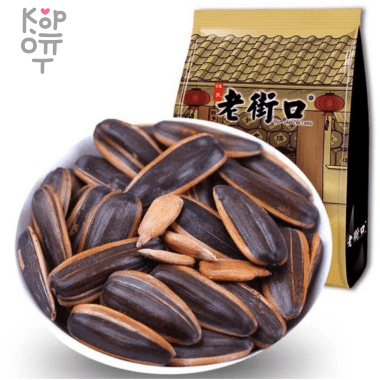 Lao Jie Kou Sunflower Seeds With Pekan Flavor - Крупные жаренные семечки подсолнечника со вкусом ореха Пекан, 400гр. — Корейские товары для всей семьи(КорОпт)