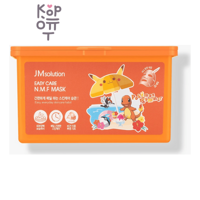 JMsolution Mask Easy Care Nmf Pokemon Summer - Маска для лица тканевая легкая 350 мл (30 шт.), для увлажнения кожи