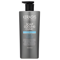 Kerasys Scalp Cooling Protein Shampoo - Протеиновый охлаждающий шампунь для глубокого очищения жирной кожи головы, 600мл.