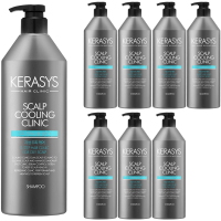 Kerasys Scalp Cooling Protein Shampoo - Протеиновый охлаждающий шампунь для глубокого очищения жирной кожи головы, 600мл.