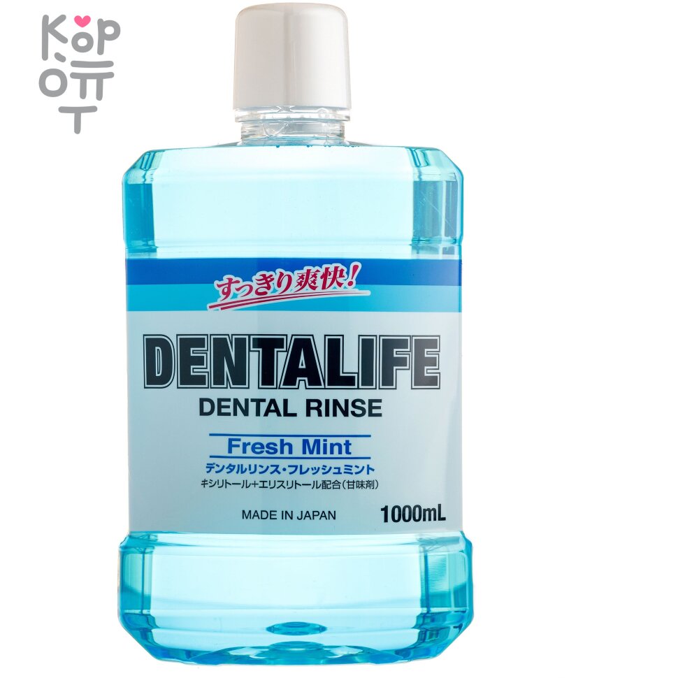 Rocket Soap Animo Dentalife - Ежедневный зубной ополаскиватель полости рта со вкусом Мяты, антибактериальный 1000мл.