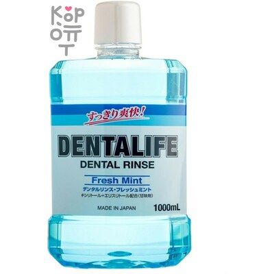Rocket Soap Animo Dentalife - Ежедневный зубной ополаскиватель полости рта со вкусом Мяты, антибактериальный 1000мл.