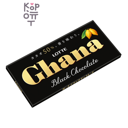LOTTE Black Chocolate - Шоколад Гана черный 50гр.