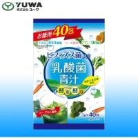 Yuwa Lactic acid bacteria green juice  Концентрат для приготовления безалкогольных напитков "Аодзиру со вкусом йогурта" (3гр.*20шт.)