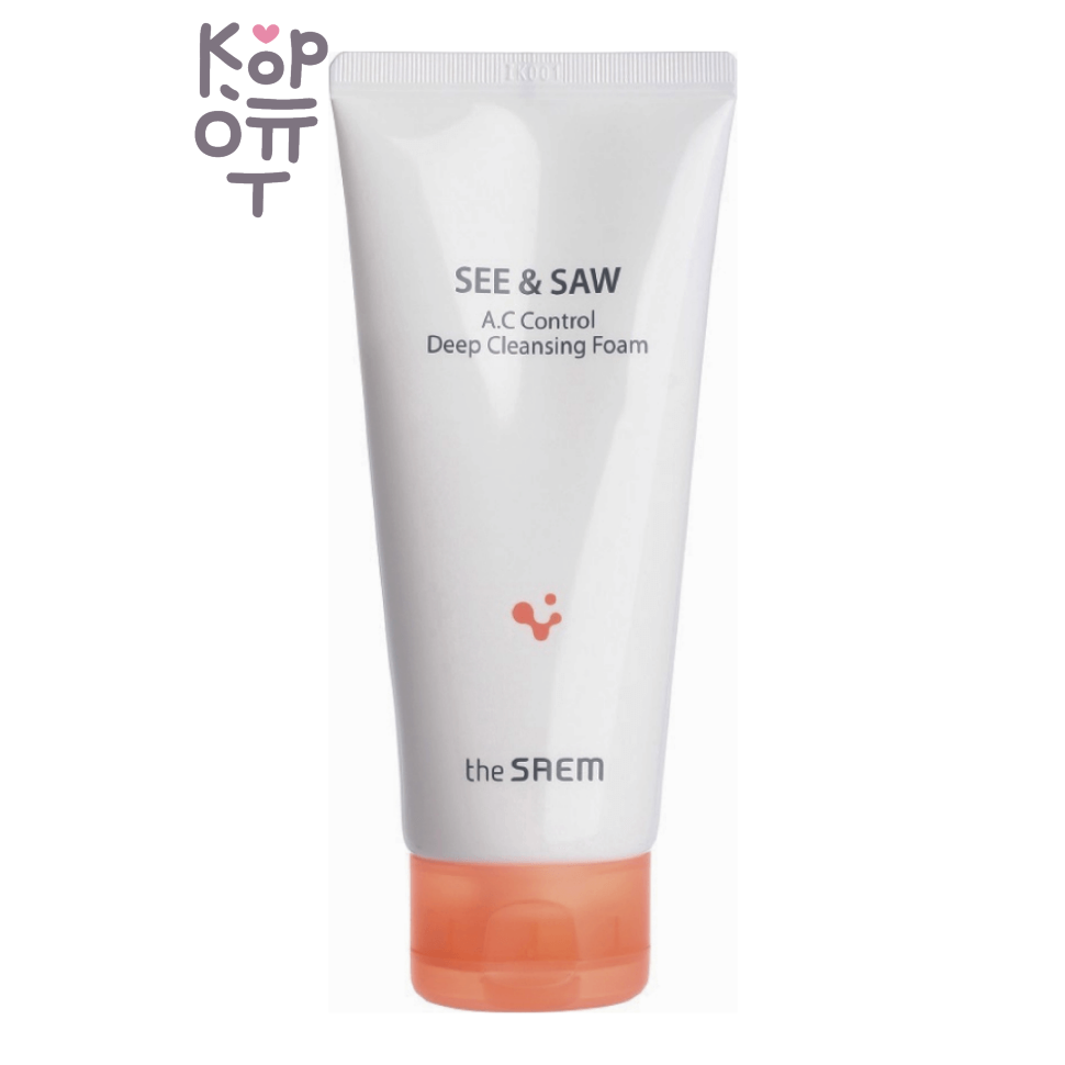 The Saem — See & Saw AC Control Deep Cleansing Foam — очищающая пенка для жирной и комбинированной кожи, 120 мл