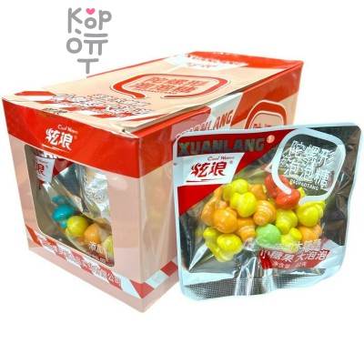 Жевательная резинка XuanLang Gum - Цветные грибочки с фруктовым вкусом