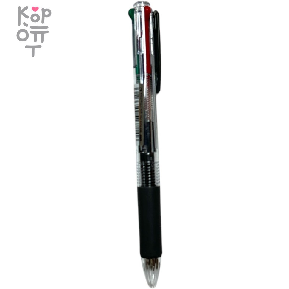 Deli Color Ballpoint Pen - Ручка 3-х цветная шариковая на масляной основе, толщина 0,5мм, купить с доставкой на дом фото 1 &mdash; Корейские товары для всей семьи(КорОпт)