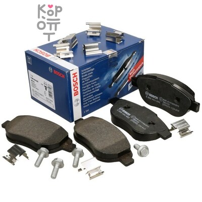 BOSCH Disc Brake Pad BP3098 - Тормозные колодки (41060-EG090, AY040-NS122, AY040-NS129, 41060-0V790, 41060-AR090, D1060-EG00C, AY040-NS079, AY040-NS098), 1 комплект