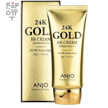 ANJO BB Cream 24K Gold SPF 50+Pa+++ - ББ-крем для лица с Золотом 50мл. — Корейские товары для всей семьи(КорОпт)