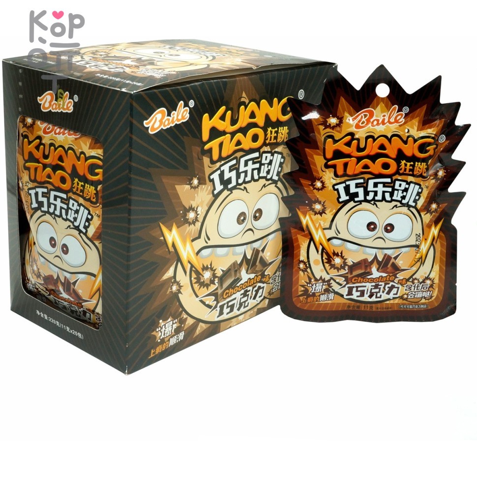 Конфеты Шипучка Popping Choco Flavor - Шипучка - взрывашка "Kuang Tiao" со вкусом Шоколада 1, купить с доставкой на дом фото 1 &mdash; Корейские товары для всей семьи(КорОпт)
