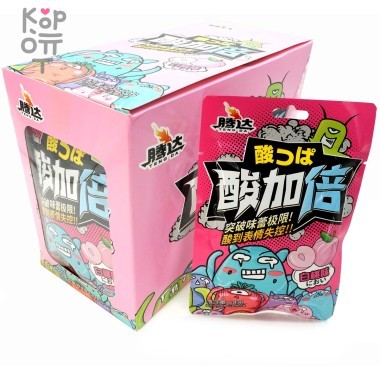 Кислая и освежающая карамель TengDa Sour Candy - со вкусом Персика &mdash; Корейские товары для всей семьи(КорОпт)