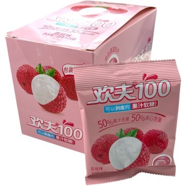 Жевательный фруктовый мармелад Счастливый муж - с фруктовым соком и вкусом Личи &mdash; Корейские товары для всей семьи(КорОпт)