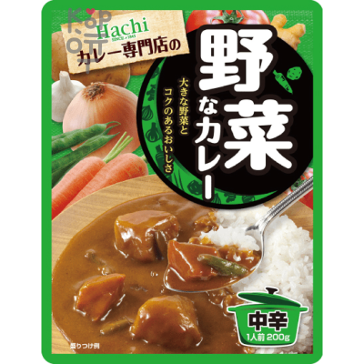 Hachi Vegetable curry Medium spicy - Соус Карри с овощами и 20 видами специй, острый, 200гр.
