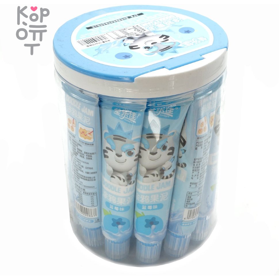 Фруктовый Джем Doodge Jam со вкусом Черники, 55гр., купить с доставкой на дом фото 1 — Корейские товары для всей семьи(КорОпт)