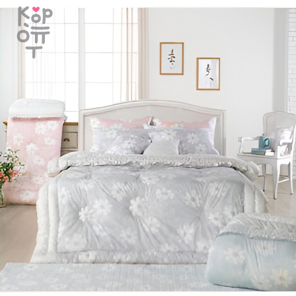 Одеяло демисезонное Adel (Ромашки), 4011, купить с доставкой на дом фото 1 — Корейские товары для всей семьи(КорОпт)