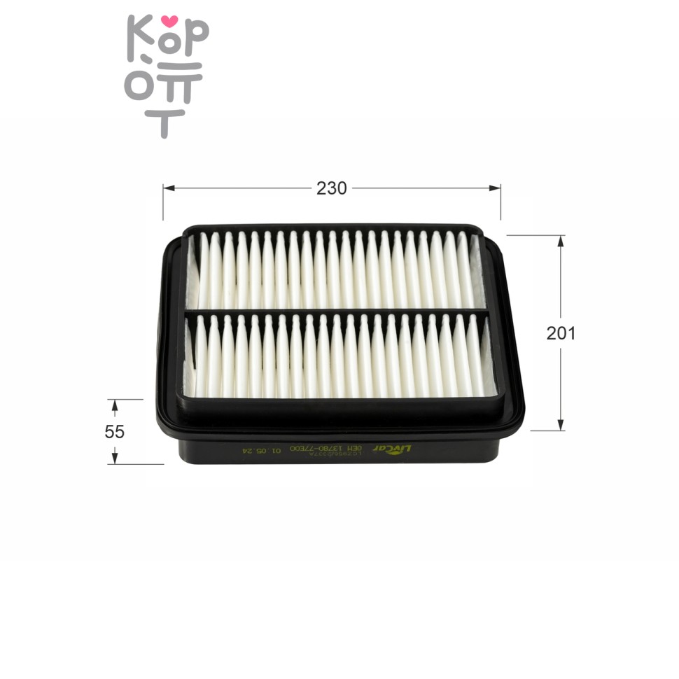 LIVCAR AIR FILTER LCZ956/2337A / Воздушный фильтр