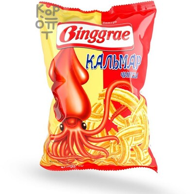 Binggrae Бингрэ Чипсы со вкусом кальмара, 50 г