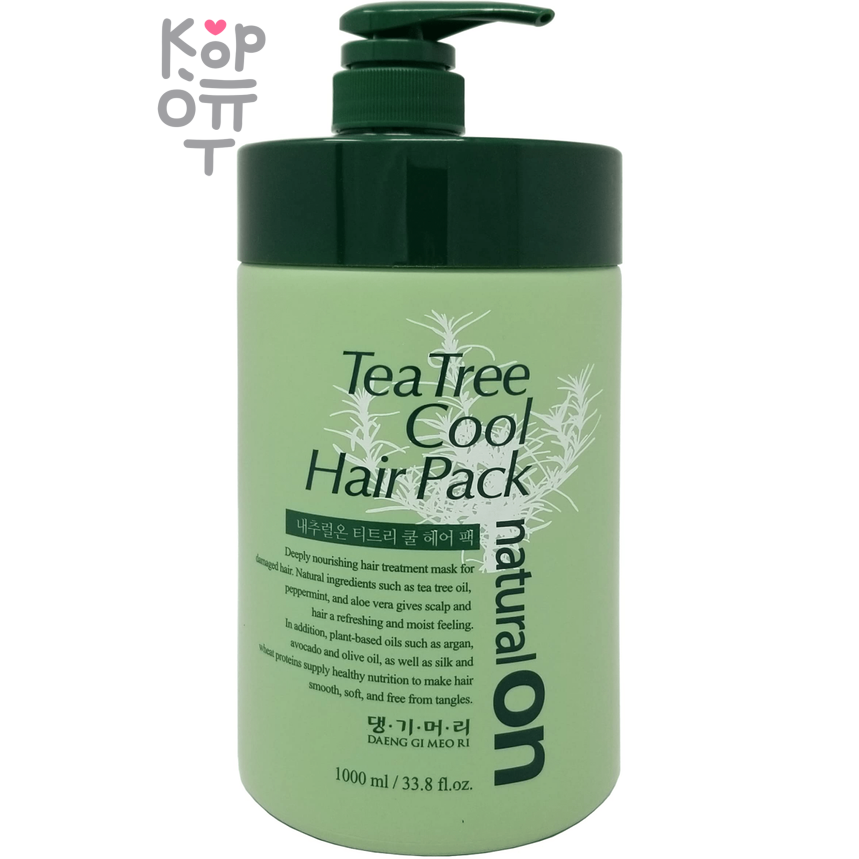 Daeng Gi Meo Ri Naturalon Tea Tree Cool Hair Pack - Освежающая маска для волос на основе Чайного Дерева 1000мл.