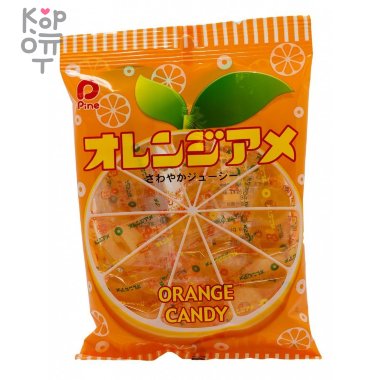 Карамель леденцовая Pine вкус апельсина 120гр.  — Корейские товары для всей семьи(КорОпт)
