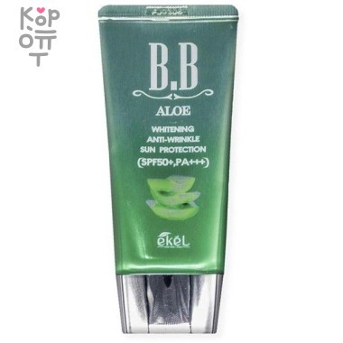 Ekel Aloe BB Cream SPF50+PA++ Антивозрастной BB крем для лица с экстрактом Алоэ SPF 50+/PA+++ 50мл. &mdash; Корейские товары для всей семьи(КорОпт)