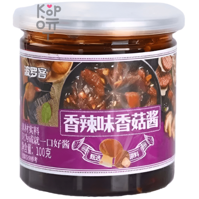 Shandong Hot Mushroom Sauce - Острый соус-заправка с грибами Шиитаке, 100гр.