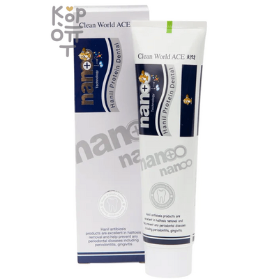 Hanil Natural Nano Protein Dental Toothpaste - Зубная паста для чувствительных зубов с ионами серебра 180гр.