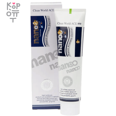 Hanil Natural Nano Protein Dental Toothpaste - Зубная паста для чувствительных зубов с ионами серебра 180гр. — Корейские товары для всей семьи(КорОпт)