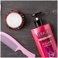 Kerasys Advanced Ampoule Volume Shampoo - Ампульный шампунь для объема волос с коллагеном 600мл.