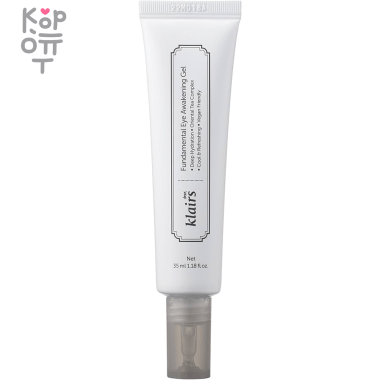 Dear, Klairs Fundamental Eye Awakening Gel - Гель для век против отеков с Кофеином и Маслом Жожоба 35мл. — Корейские товары для всей семьи(КорОпт)