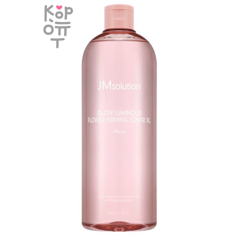 JMSolution Glow Luminous Flower Firming Toner XL (Rose) - Тонер для лица с экстрактом розы 600мл.