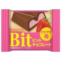 Bourbon Bit Strawberry Chocolate - Шоколад с Клубничной начинкой, 15гр.