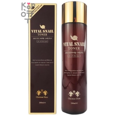 Christian Dean Vital Women's Snail Toner - Омолаживающий тоник с Муцином Улитки 210мл. 