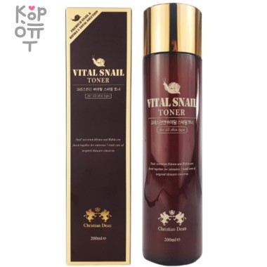 Christian Dean Vital Women&#039;s Snail Toner - Омолаживающий тоник с Муцином Улитки 210мл.  — Корейские товары для всей семьи(КорОпт)