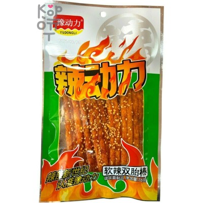 Снэк Yudongli Foods Ядрено-Перченый, 76гр. - Пряный пшеничный снек с пряным вкусом, двойной