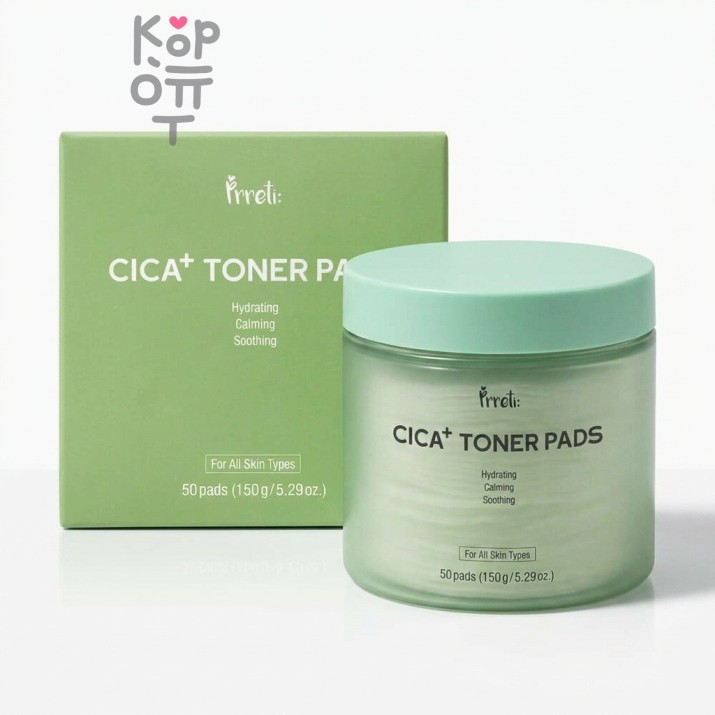 Prreti Cica Plus Toner Pads - Тонизирующие подушечки для лица с Центеллой 150гр./50шт. Пилинг Prreti Cica Plus Toner — уходовое средство для регулярного использования; в товаре выделяется: центелла. В КорОпт можно подобрать свежие приходы азиатской косметики с хорошим остаточным сроком годности и собрать заявку по средствам регулярного ухода.