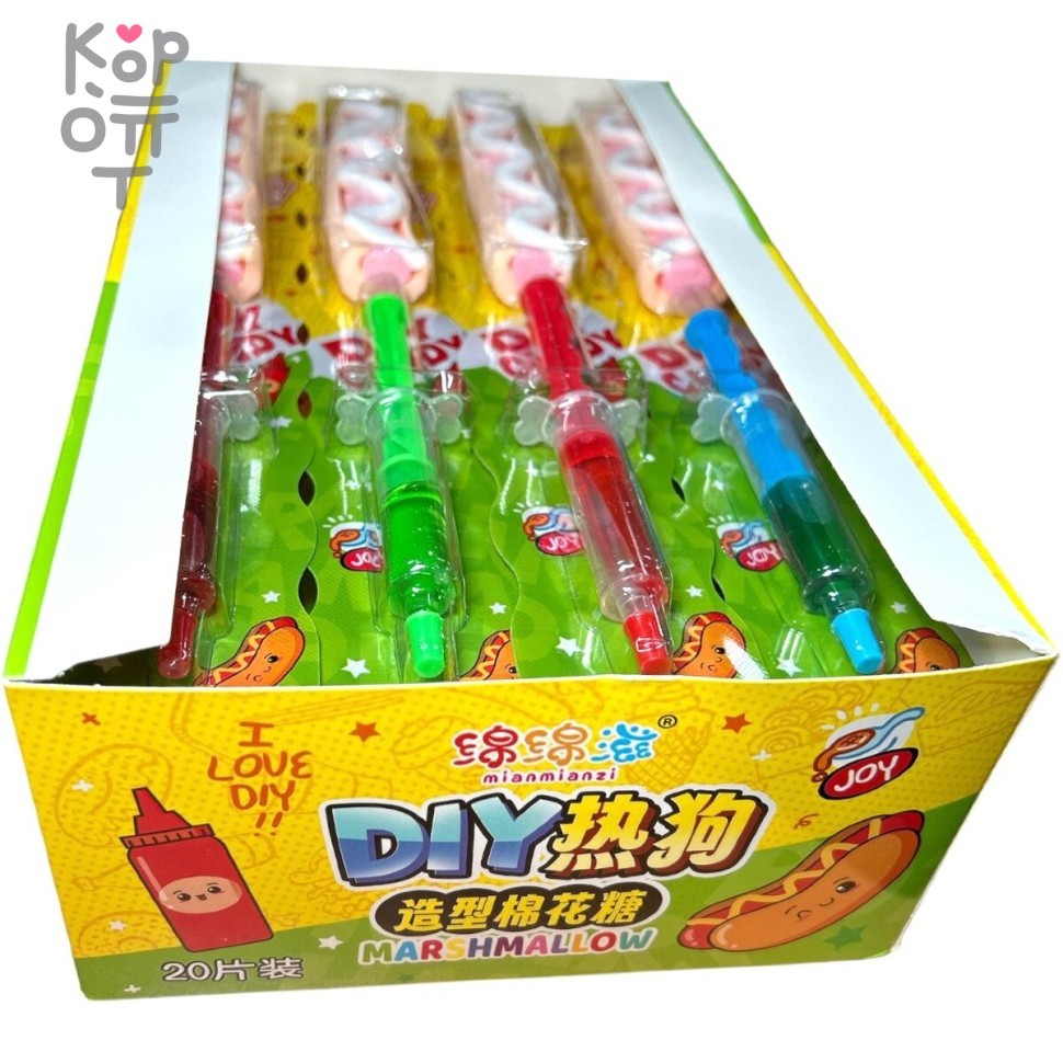 Зефир MianMianzi DIY Хотдог с фруктовым сиропом, купить с доставкой на дом фото 1 — Корейские товары для всей семьи(КорОпт)