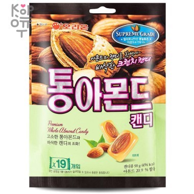Orion Premium Whole Almond Candy - Конфеты c цельным миндалем 90гр. — Корейские товары для всей семьи(КорОпт)