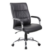 Executive Chair 107S Black - Кресло руководителя из экокожи, чёрное