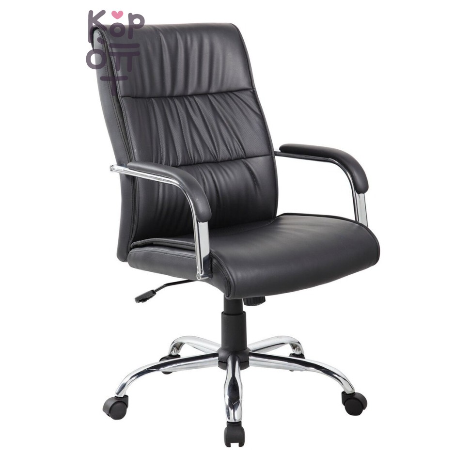 Executive Chair 107S Black - Кресло руководителя из экокожи, чёрное