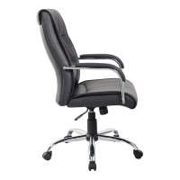 Executive Chair 107S Black - Кресло руководителя из экокожи, чёрное
