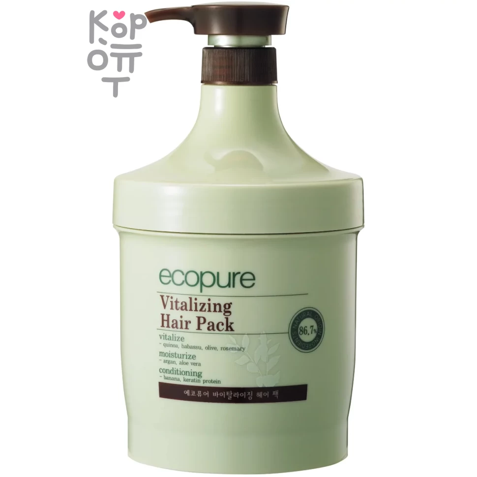 Ecopure Vitalizing Hair Pack - Маска для волос на натуральных компонентах 1000 мл