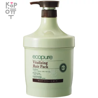 Ecopure Vitalizing Hair Pack - Маска для волос на натуральных компонентах, 1000 мл. — Корейские товары для всей семьи(КорОпт)