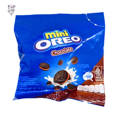 Oreo — Mini Chocolate — Печенье Oreo Mini с шоколадным вкусом — 20,4 г, 60, шт