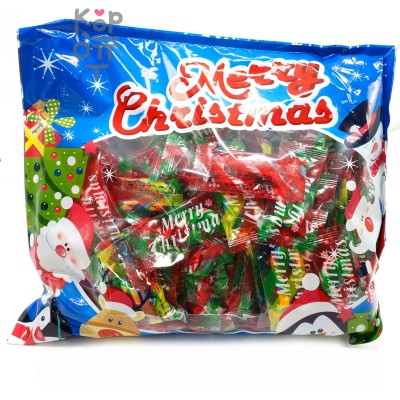 Леденцовая карамель Merry Christmas Новогодний подарок с фруктовым вкусом