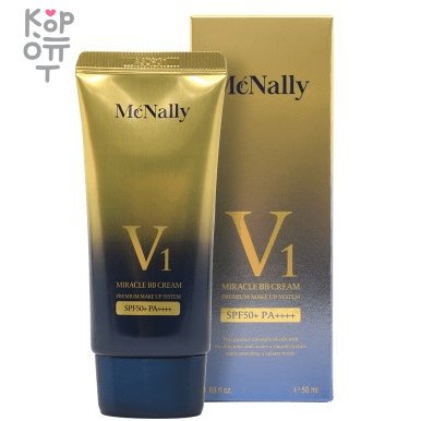 Pretty Skin McNally V1 Miracle BB Cream SPF 50+ PA++++ - Увлажняющий коллагеновый ВВ-крем 50мл. , купить с доставкой на дом Увлажняющий ББ крем с коллагеном подходит для антивозрастного ухода за кожей. 